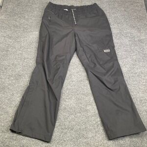 REI Co-op Essential Rain Pants Mens Medium Short Black Waterproof Hiking 119525